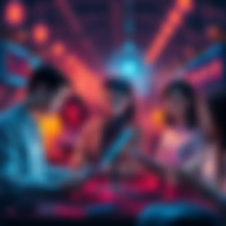 A diverse group of people using AI technology on different devices to make decisions and perform tasks in everyday situations