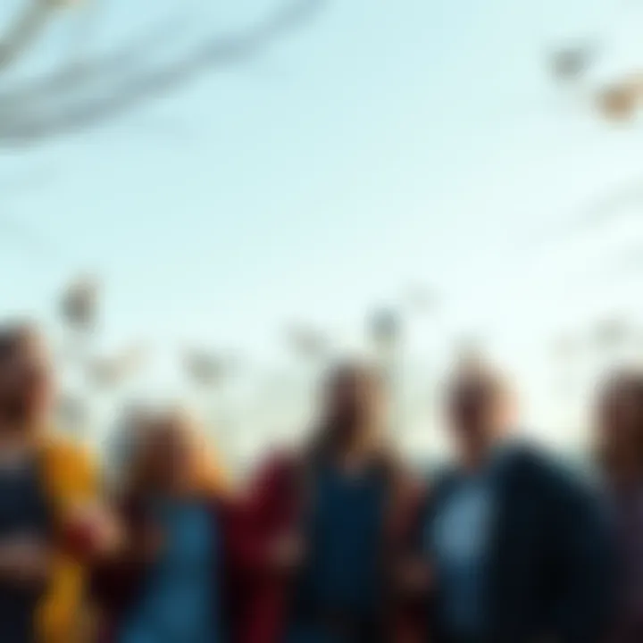 A group of friends laughing and enjoying each other's company in a park, symbolizing the power of humor in building connections.