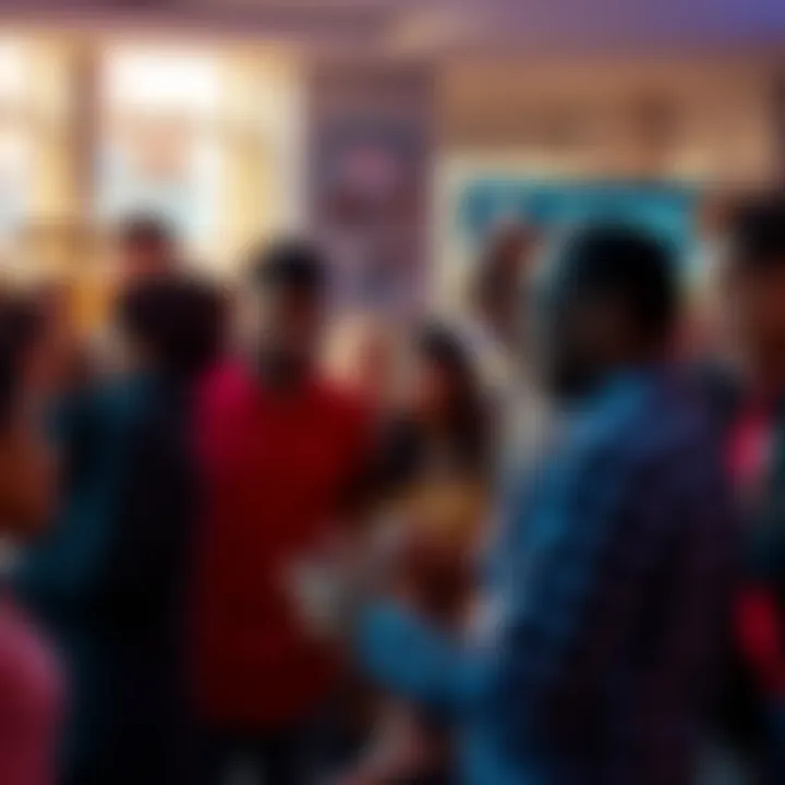 A diverse group of people engaged in a lively discussion, expressing their feelings and thoughts on various topics.