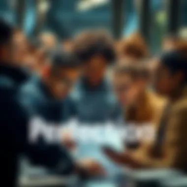 A group of diverse people working together, each focused on personal goals and standards, representing the pursuit of perfection in modern life.