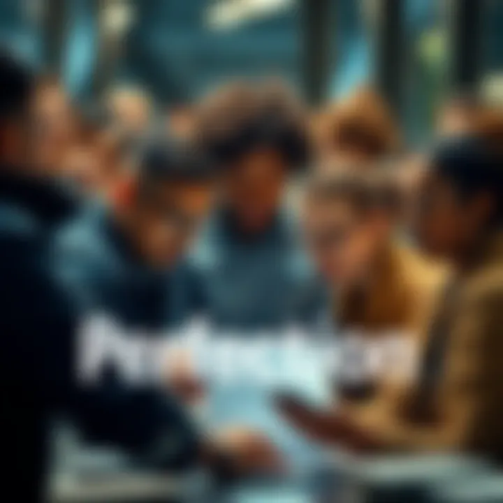 A group of diverse people working together, each focused on personal goals and standards, representing the pursuit of perfection in modern life.