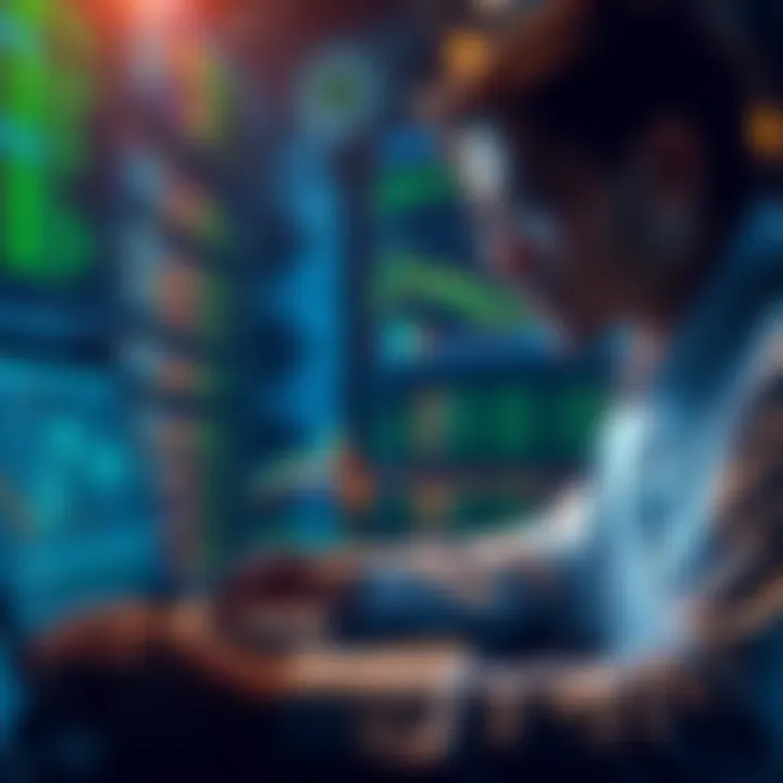 A thoughtful person looking at a laptop with charts and code, symbolizing the decision to invest in GPT 5 Codex API key.