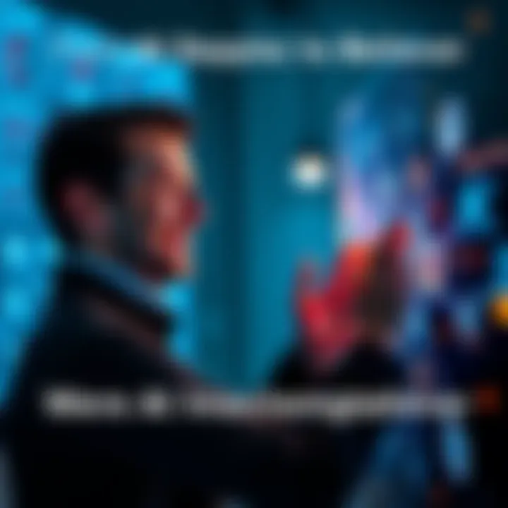 A person smiling while interacting with an AI interface, symbolizing transformation from skepticism to appreciation.