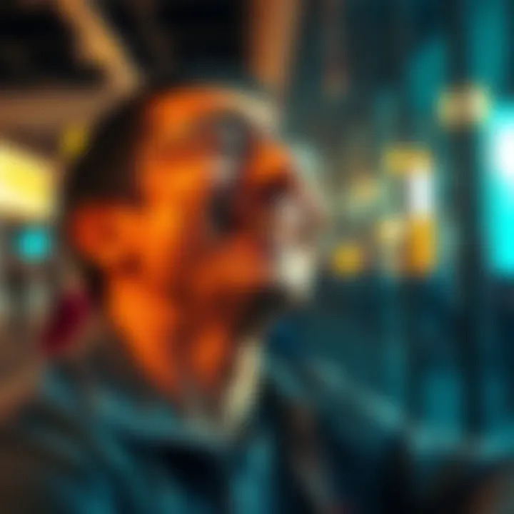 A person laughing while recalling a funny cringe moment, showing humor in everyday life.