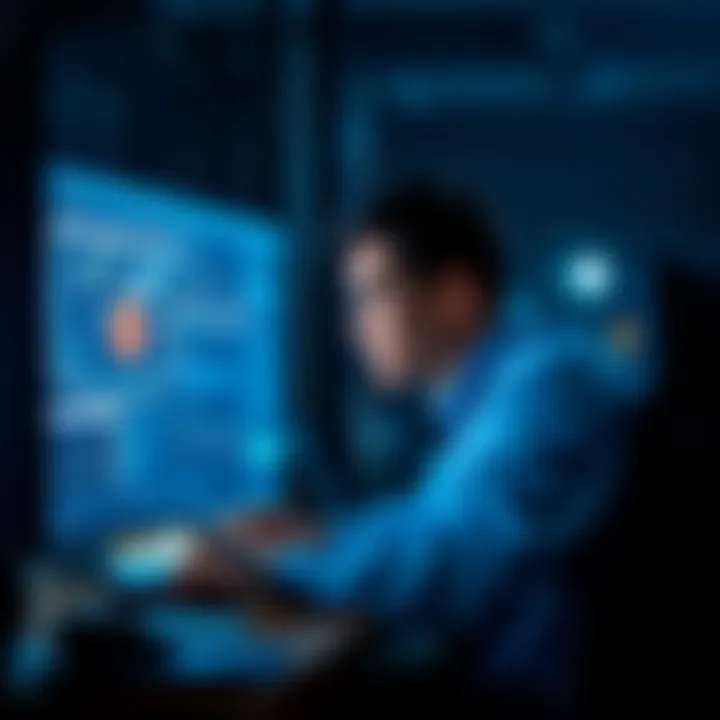 A person sitting at a desk, pondering over AI-generated content on a computer screen, with a thoughtful expression.