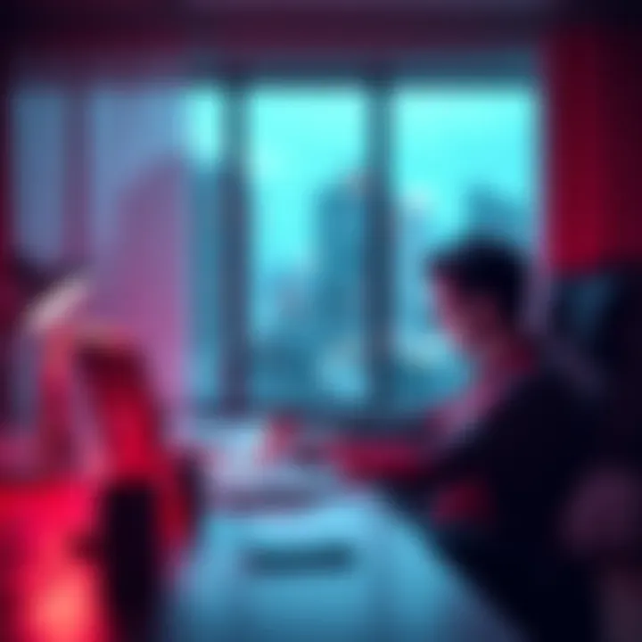 A person sitting at a desk, searching for alternative apps on a laptop after canceling their ChatGPT subscription.