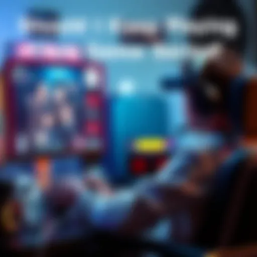 A focused gamer sits in front of a screen, surrounded by gaming gear, contemplating their next move in a story-driven game series.