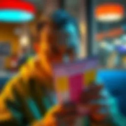 Person reacting to a flyer A person looking frustrated while holding a colorful flyer, illustrating an overreaction