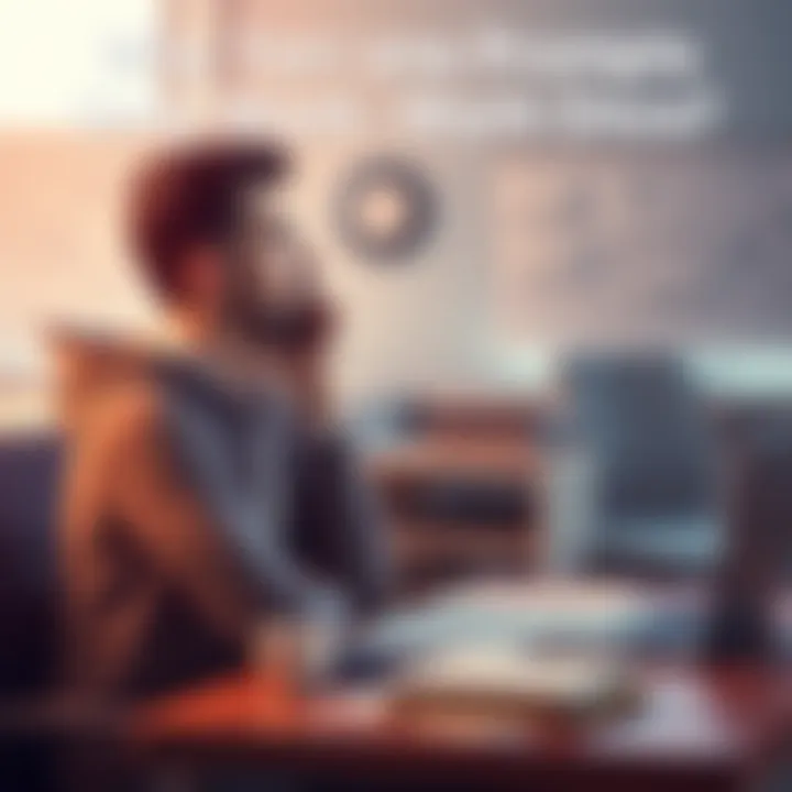 A person sitting at a desk, deep in thought with notes and a laptop, exploring why prompts work differently over time.