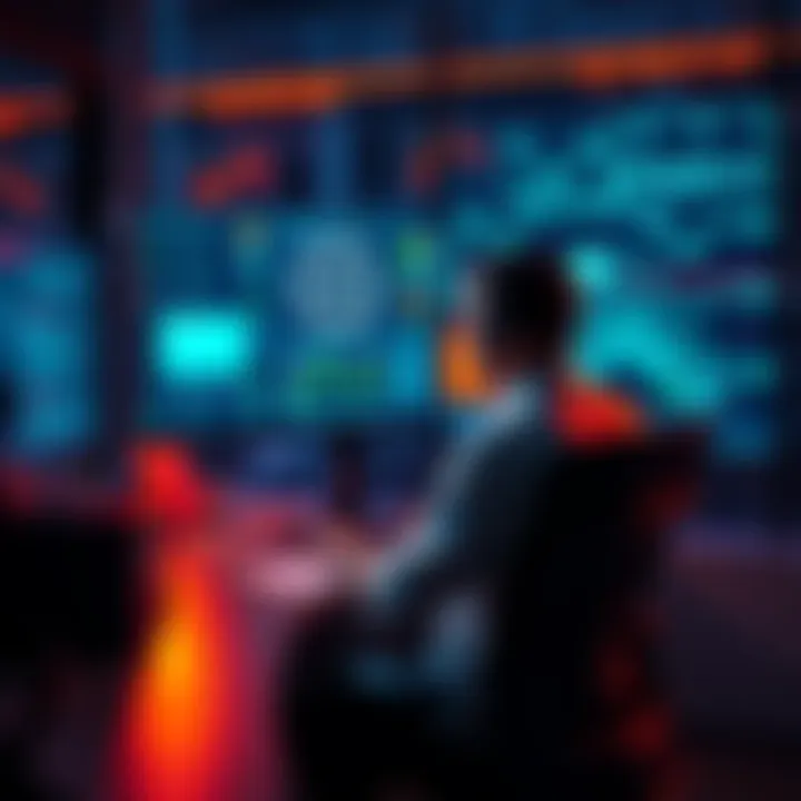 A person sits at a desk, engaged with a computer showing AI software on the screen, depicting a productive session with GPT-5.