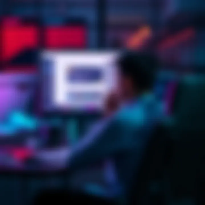 A person seated at a desk, contemplating uninstalling ChatGPT or staying with the free tier, with a computer screen displaying ChatGPT interface.