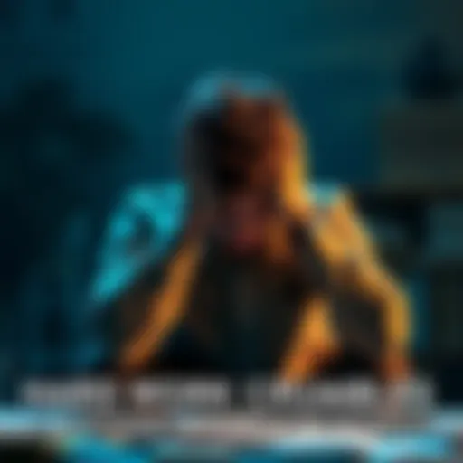 A person sitting with their head in their hands, showing signs of emotional distress over a recent failure.