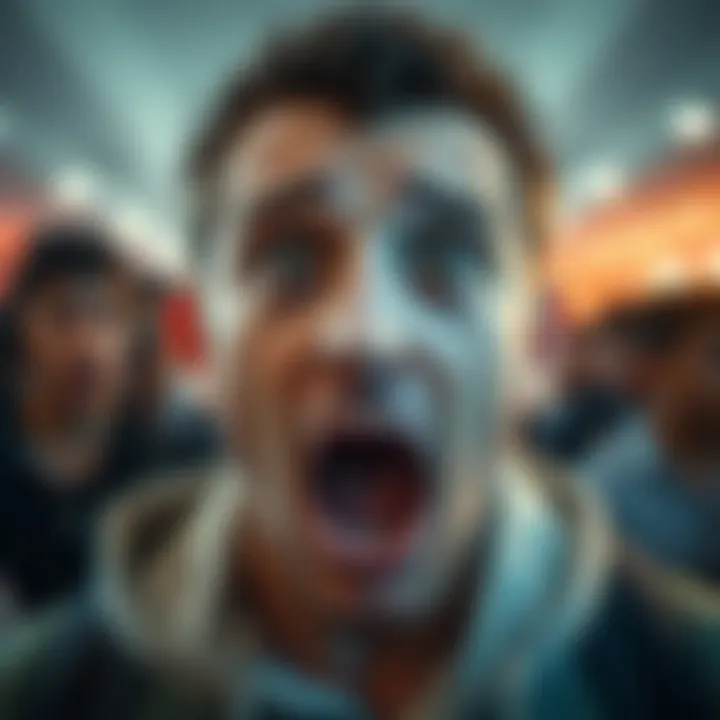 Individual with wide eyes and an open mouth, showing surprise and disbelief after hearing unexpected news.