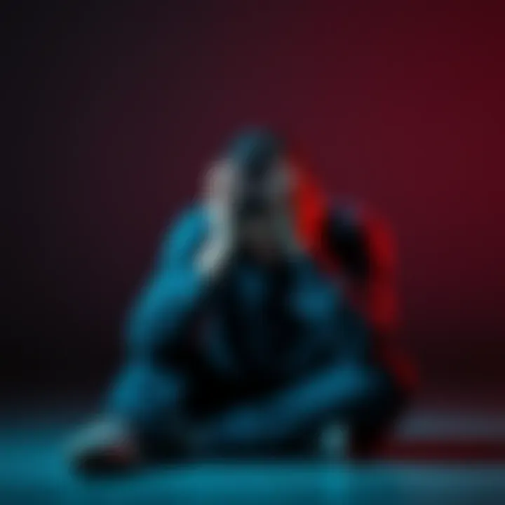 A person sitting alone with their head in their hands, showing a deep sense of shame and sadness.