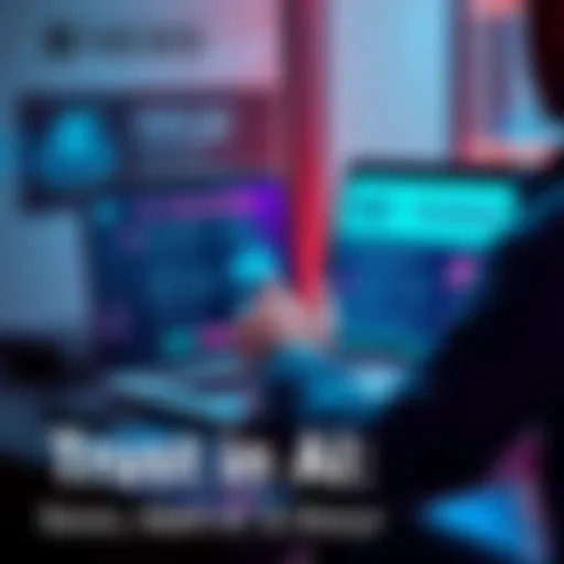 A person sitting at a desk, looking at a laptop screen displaying AI-generated information along with reasoning steps and sources, symbolizing trust in AI responses.