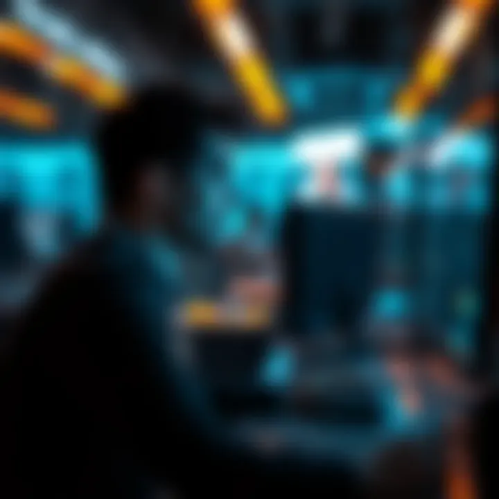 Individual looking thoughtful while interacting with AI on a computer, symbolizing the realization of AI's limitations in understanding and consciousness.