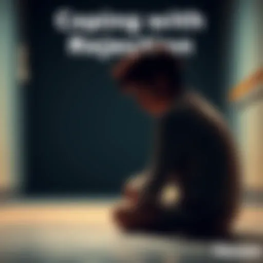 A person sits alone, looking sad and reflective, symbolizing the pain of rejection and heartbreak.