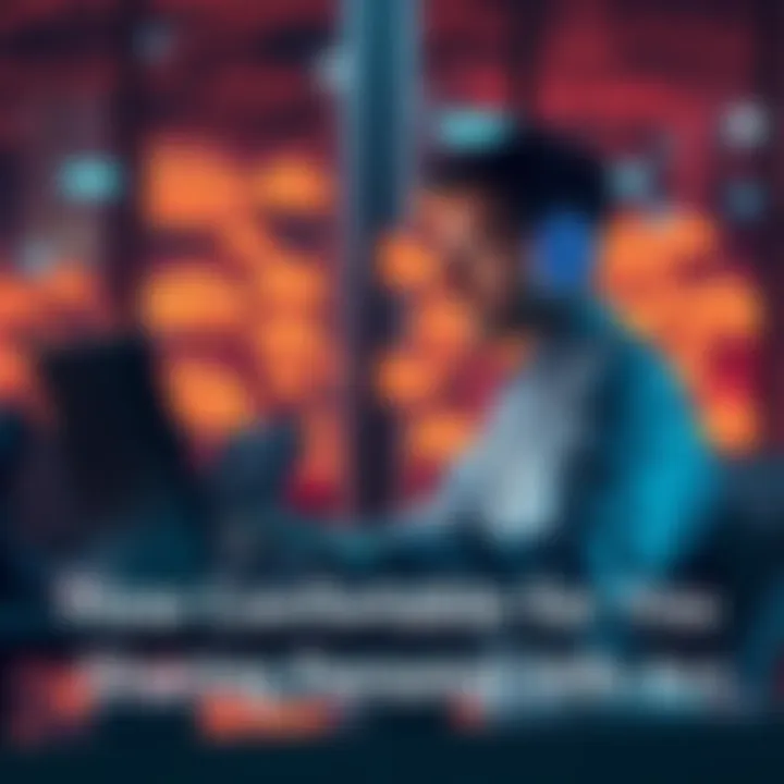 A person sits at a laptop, typing personal information into an AI chatbot while looking thoughtful.