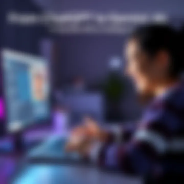 User enjoying interaction with Gemini AI on their laptop, showing a warm and engaging atmosphere.