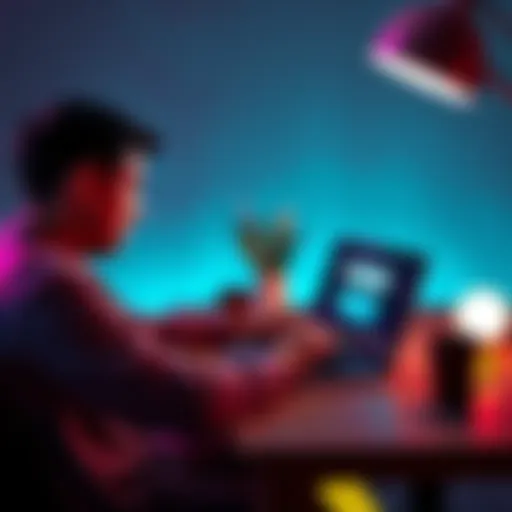 A person sitting at a desk, engaged with a laptop displaying ChatGPT, illustrating convenience and ease of use