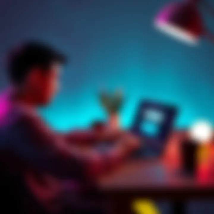 A person sitting at a desk, engaged with a laptop displaying ChatGPT, illustrating convenience and ease of use