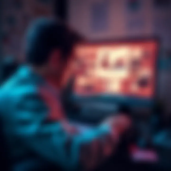 Person using Claude for work Person focused on a computer screen displaying Claude, surrounded by notes and productivity tools