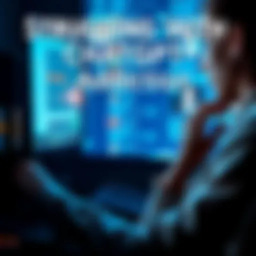 Individual looks focused while interacting with a computer displaying a ChatGPT interface, reflecting the struggle with addiction to the tool.