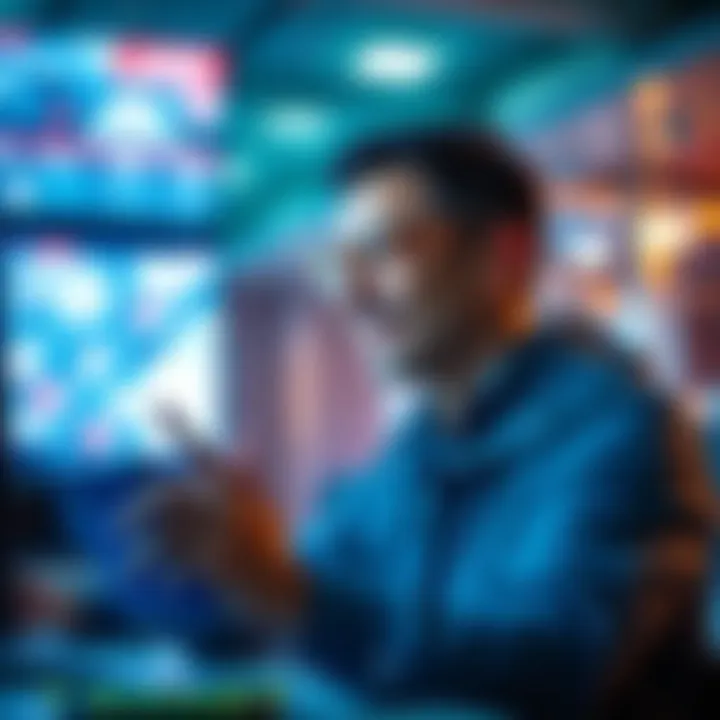 A person engaging with innovative technology, looking optimistic and confident about the future.