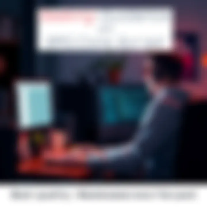 A person sitting at a desk, focused on their computer screen, editing RPG Maker Core Script with excitement.