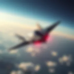 A sleek personal jet fighter soaring through the sky, showcasing its modern design and technology.