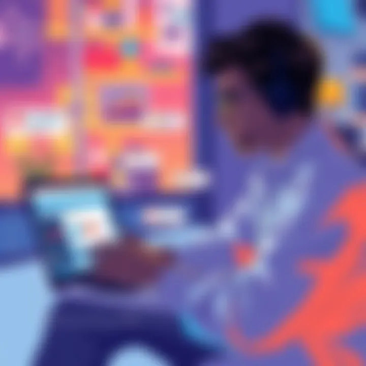 Illustration showing a person using ChatGPT and Claude Code on a laptop, managing different life areas like career and health.