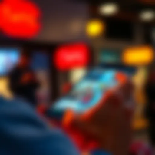 A person looking at a smartphone displaying various personalized advertisements that cater to different interests.