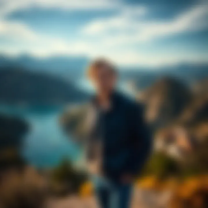 Billionaire Peter Thiel standing in a scenic outdoor location in Argentina, symbolizing his new life abroad.