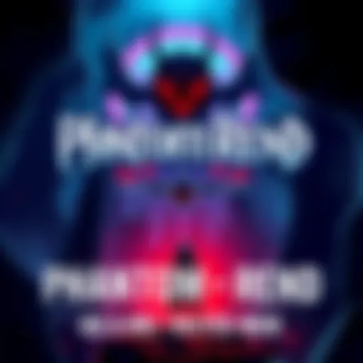 A promotional image showing the logo of Phantom Rend, featuring a hero character in a dark, mysterious environment, ready for adventure.
