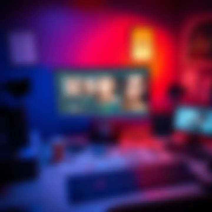 A workspace showing a computer monitor with software interfaces for image generation, featuring realistic skin textures and hair samples, surrounded by notes and tools for enhancing visuals.