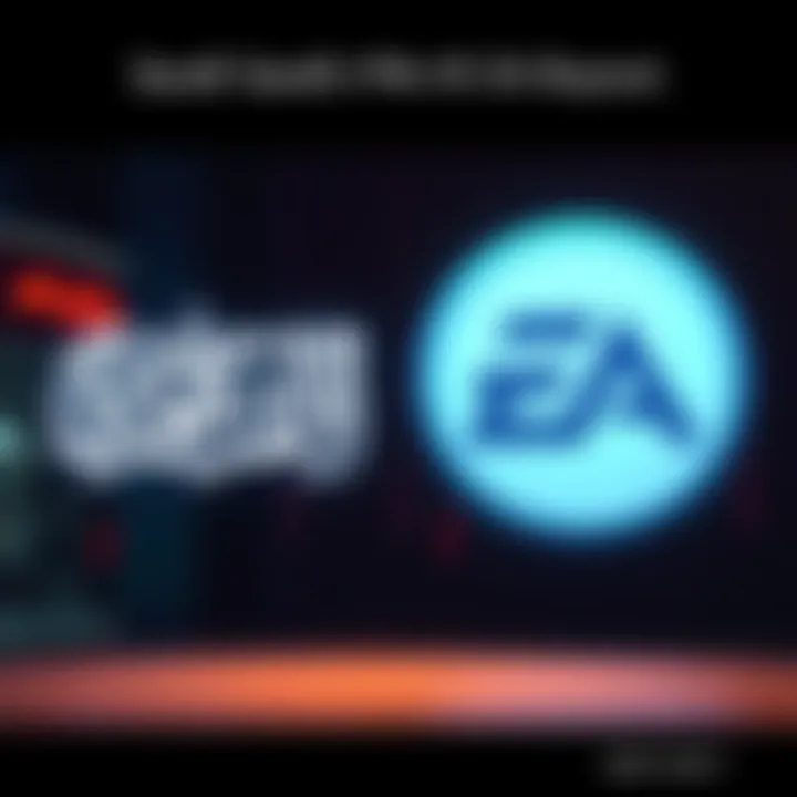Saudi Arabia's Public Investment Fund logo alongside EA logo, symbolizing the $55 billion buyout deal in gaming.