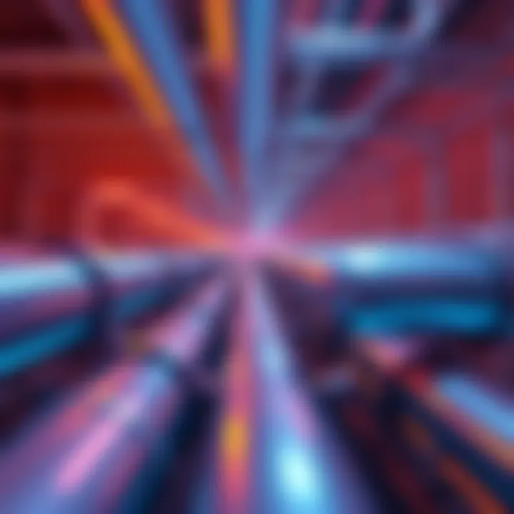 Piping in Blender A screenshot of Blender showing aligned pipes using the array modifier and curve adjustments.