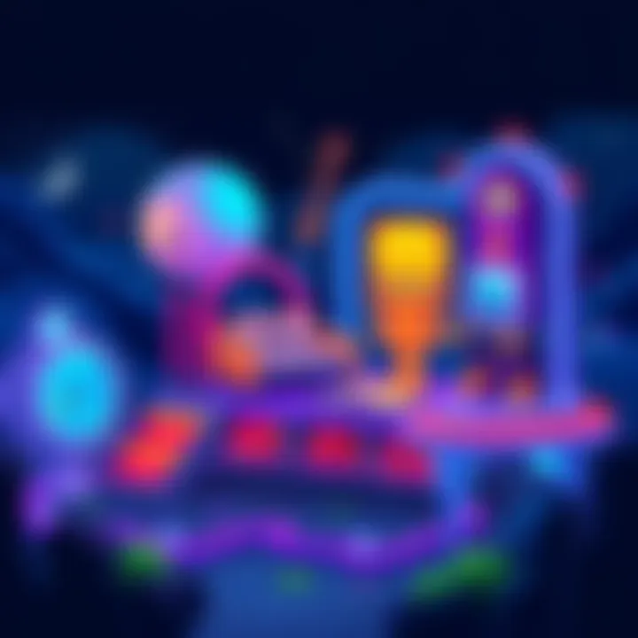 A colorful pixelated capsule art piece showcasing different styles and designs relevant to gaming.
