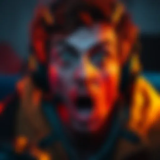 A gamer reacts to goofy voiceovers in a horror game, highlighting the impact of voice acting on immersion.