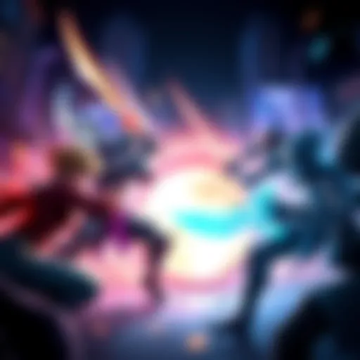 Gamers fighting with custom steelblades in SteelBlade Shop Simulator