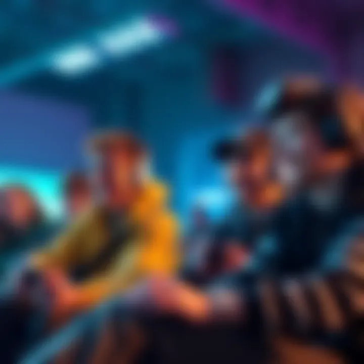 A group of gamers discussing enjoyable gameplay moments while showing mixed emotions towards game developers.