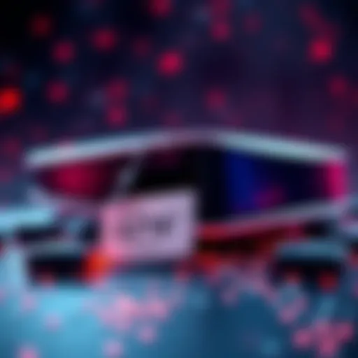 Sony PlayStation 5 console with a price tag indicating an increase, surrounded by memory chips