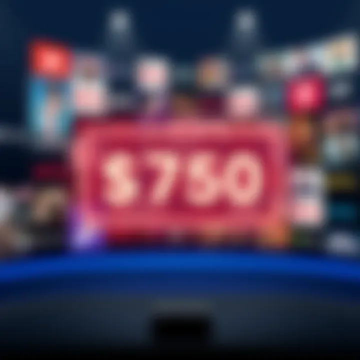 A graphic showing the new Plex lifetime subscription price of $750 with streaming icons in the background