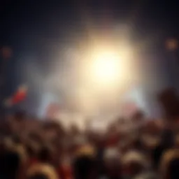 A large crowd at a political rally, holding signs and banners in support of current leadership. People are engaged and enthusiastic, reflecting the political climate in 2025.