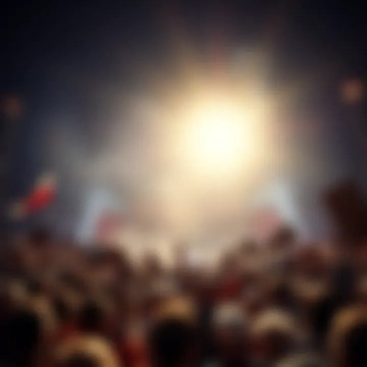 A large crowd at a political rally, holding signs and banners in support of current leadership. People are engaged and enthusiastic, reflecting the political climate in 2025.
