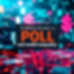 A graphic showing a poll result indicating American views on artificial intelligence as a factor in wealth inequality. The background features images of technology and currency symbols.