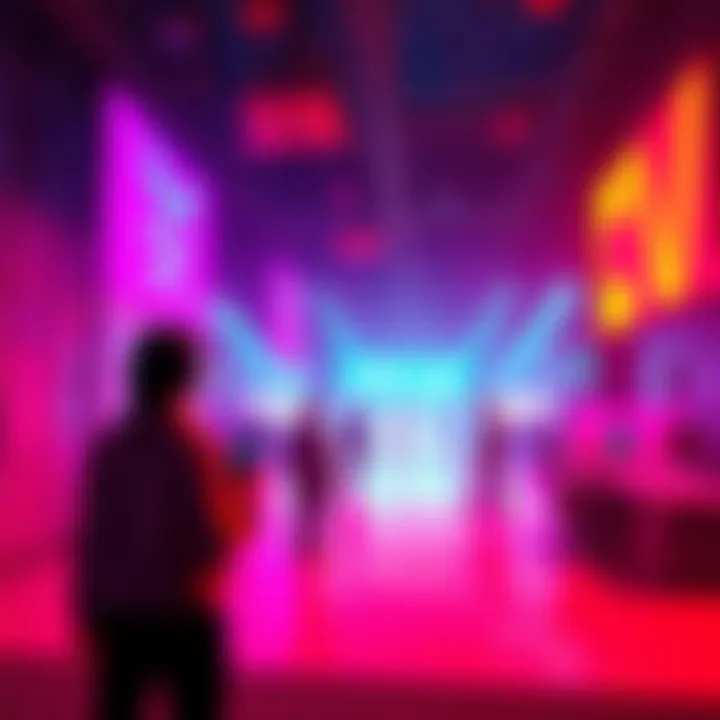 A vibrant scene from the collaboration music video between Polycam and Midjourney, showcasing creative visuals and technology in action.