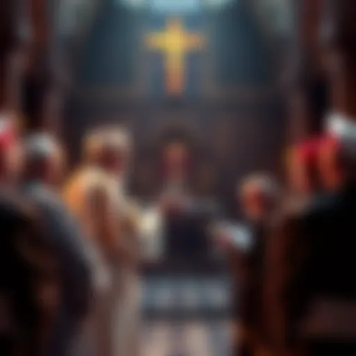 Pope Leo addresses a group of priests in a church setting, emphasizing the importance of human thought in sermon writing.