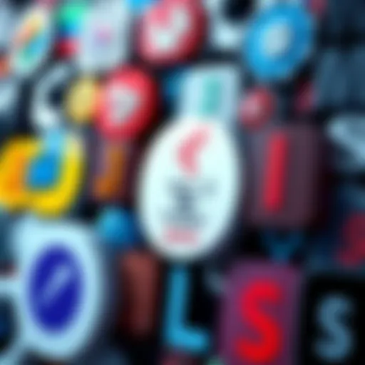 A collage of logos representing top programming languages including Python, Java, and JavaScript.