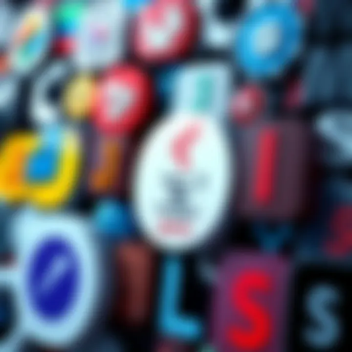 A collage of logos representing top programming languages including Python, Java, and JavaScript.